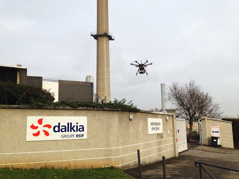 Inspection par drone d’un réseau de chaleur sous-terrain