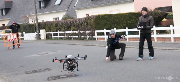 Drone thermographique pour la détection de ponts de chaleurs d'habitation.