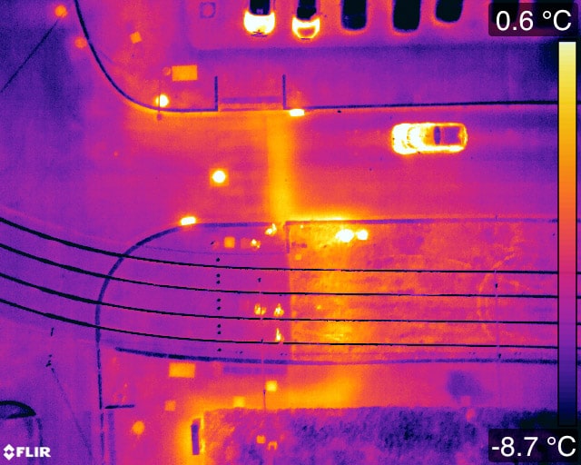 Inspection thermographique aérienne par drone