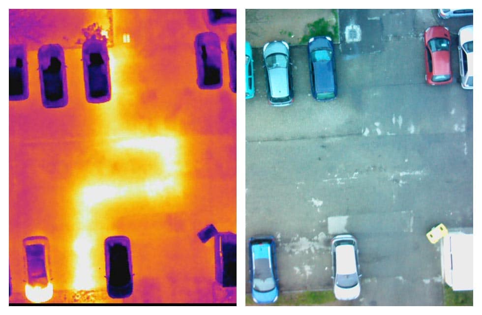 Thermographie de réseaux de chaleur par drone