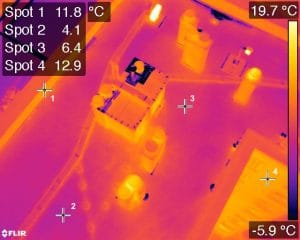 image thermique drone pour inspection batiment