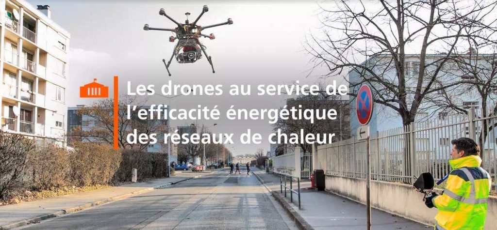 Thermographie de réseaux de chaleur par drone avec DALKIA