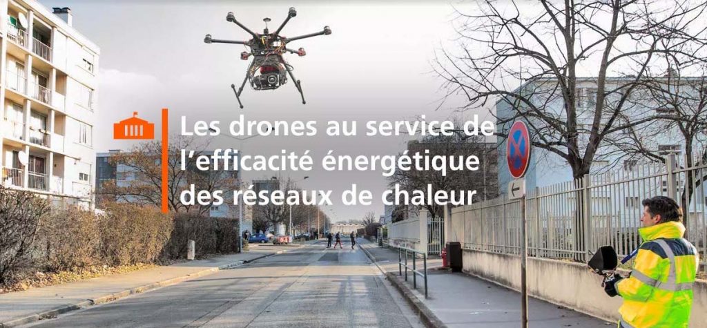 Thermographie de réseaux de chaleur par drone avec DALKIA