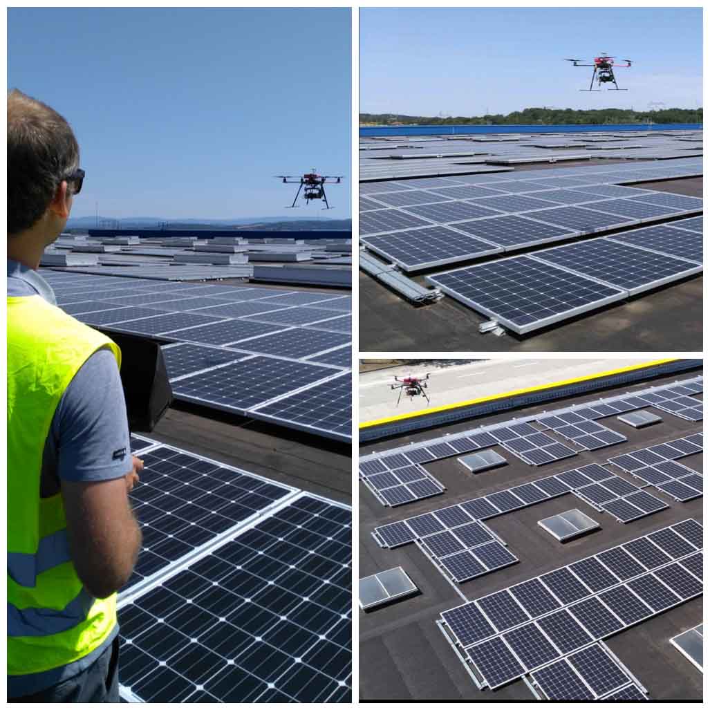 Inspection de panneaux solaires par drone | Centrale photovoltaïque IKEA