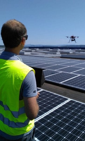 Pilote de drone pour inspection thermique