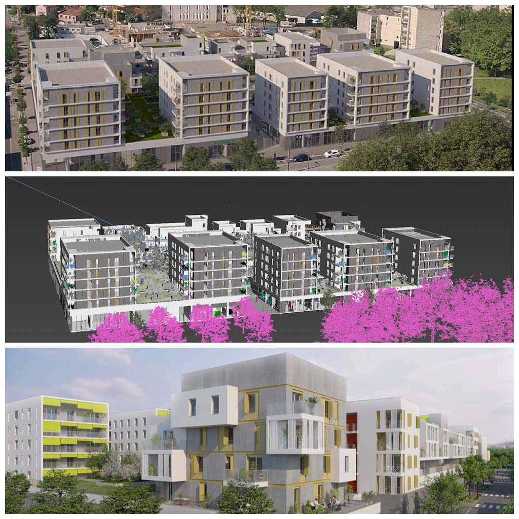 Promotion immobilière par drone | insertion d’un bâtiment en vidéo