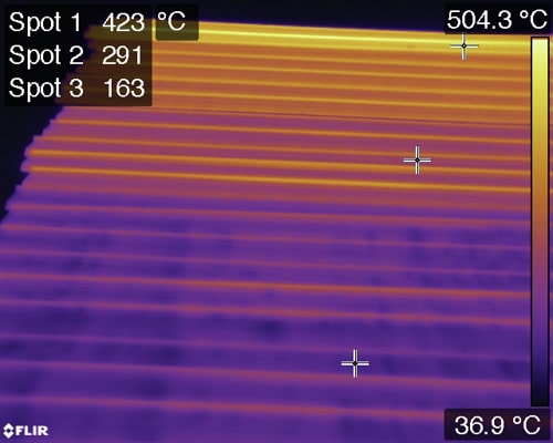 Inspection thermique de palplanche par drone