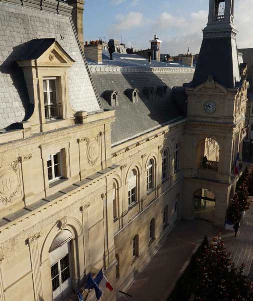 Toit mairie de Paris du 14ème arrondissement