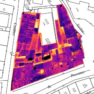 Cartographie thermique d'un quartier