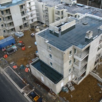 Suivi de chantier, construction de bâtiments résidentiels