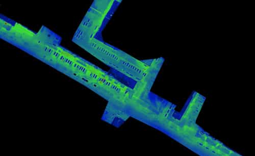 Exemple de thermogramme sur un réseau de chaleur dans le Rhône