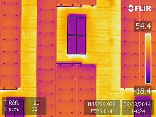 Thermographie par drone sur centrale photovoltaique en Rhone-Alpes