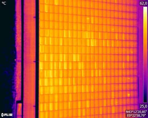 Thermogramme pour analyse thermique nouvelle centrale solaire