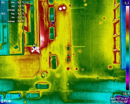 fonctionnement-reseau Thermogramme, pour illustrer fonctionnement réseau de chaleur