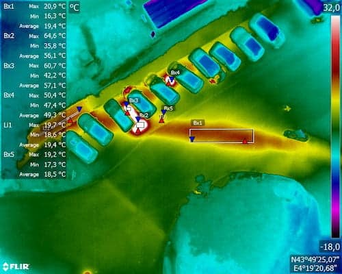 THermogramme pour aider à la planification de travaux sur les réseaux de chaleur