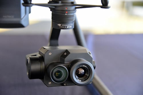 Equipement de drone, caméra thermique