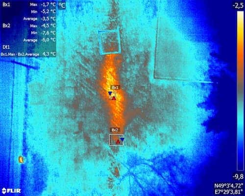 avantage-inspection-reseaux-urbains-chaleur Thermogramme précis sur un défaut thermique dans un réseau de chaleur