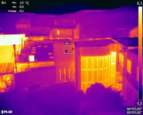 Thermogramme sur bâtiments tertiaire parisien