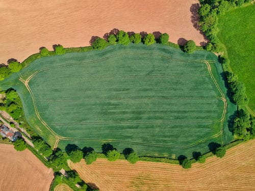 Photogrammétrie sur zone agricole