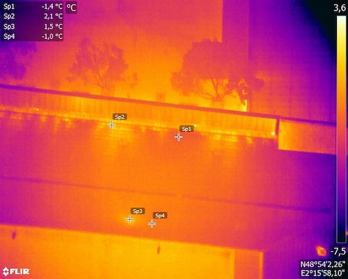 modelisation-3d-thermique-nice Thermogramme de toiture, Nice, exemple d'inspection