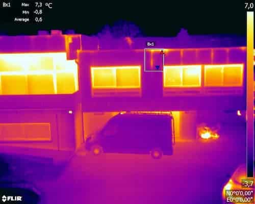 Amélioré la qualité de vie : thermogramme habitation