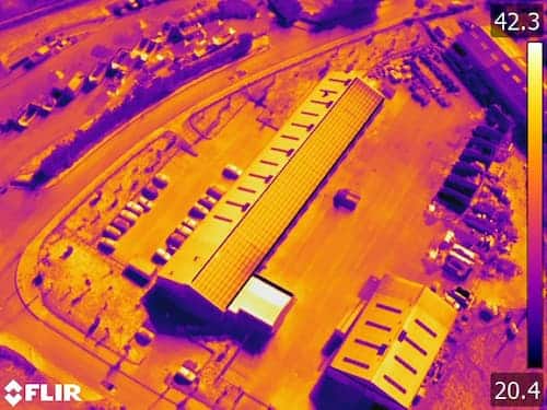 industrie-energetique-inspection L'industrie énergetique, exemple d'un thermogramme dans le domaine solaire