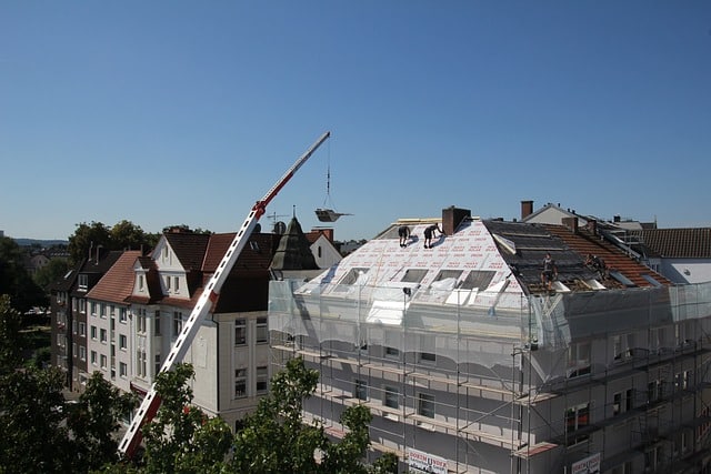 Exemple de travaux de toiture, renovation